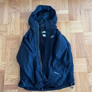 Mens black North Face ski jacket, size L
